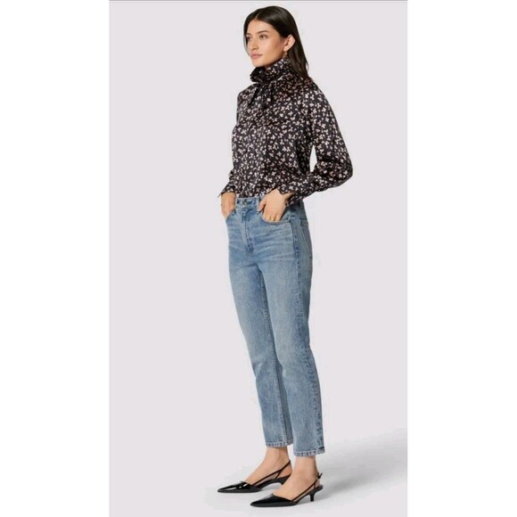 EQUIPMENT Femme Nela Black Pink Floral SILK Button Blouse Sz S MISSING BOW - Picture 3 of 12